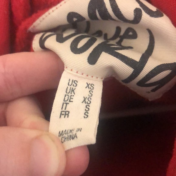 Peace Love World Hoodie, size XS - Picture 7 of 7